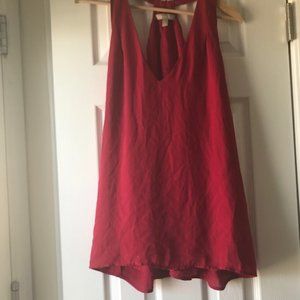 Banana Republic red pullover blouse sleeveless L